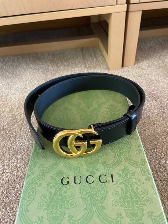 Gucci Marmont Belt size 80/32 black WITH BOX main image 5